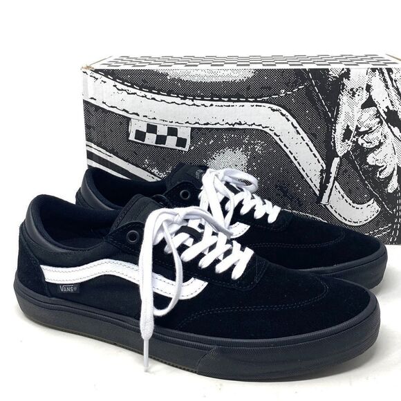 VANS Men’s Gilbert Crockett Shoe Skate Black Suede Sneaker Low Top NIB Sz 13 - Picture 2 of 11